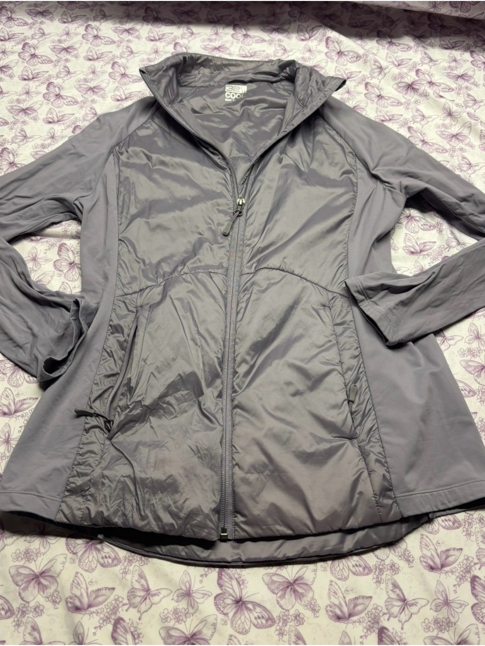 ⚛️Lightweight Perwinkle Jacket with Zip Front